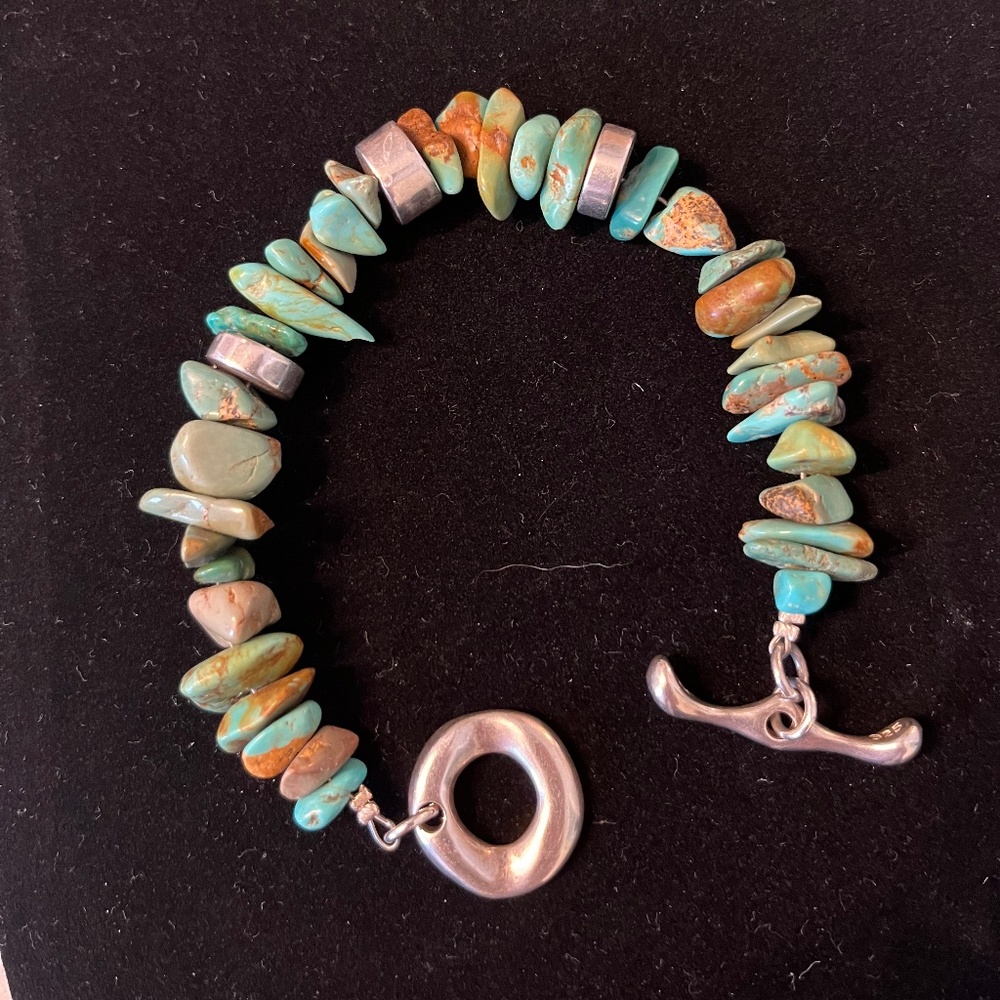 Turquoise and Sterling silver bracelet